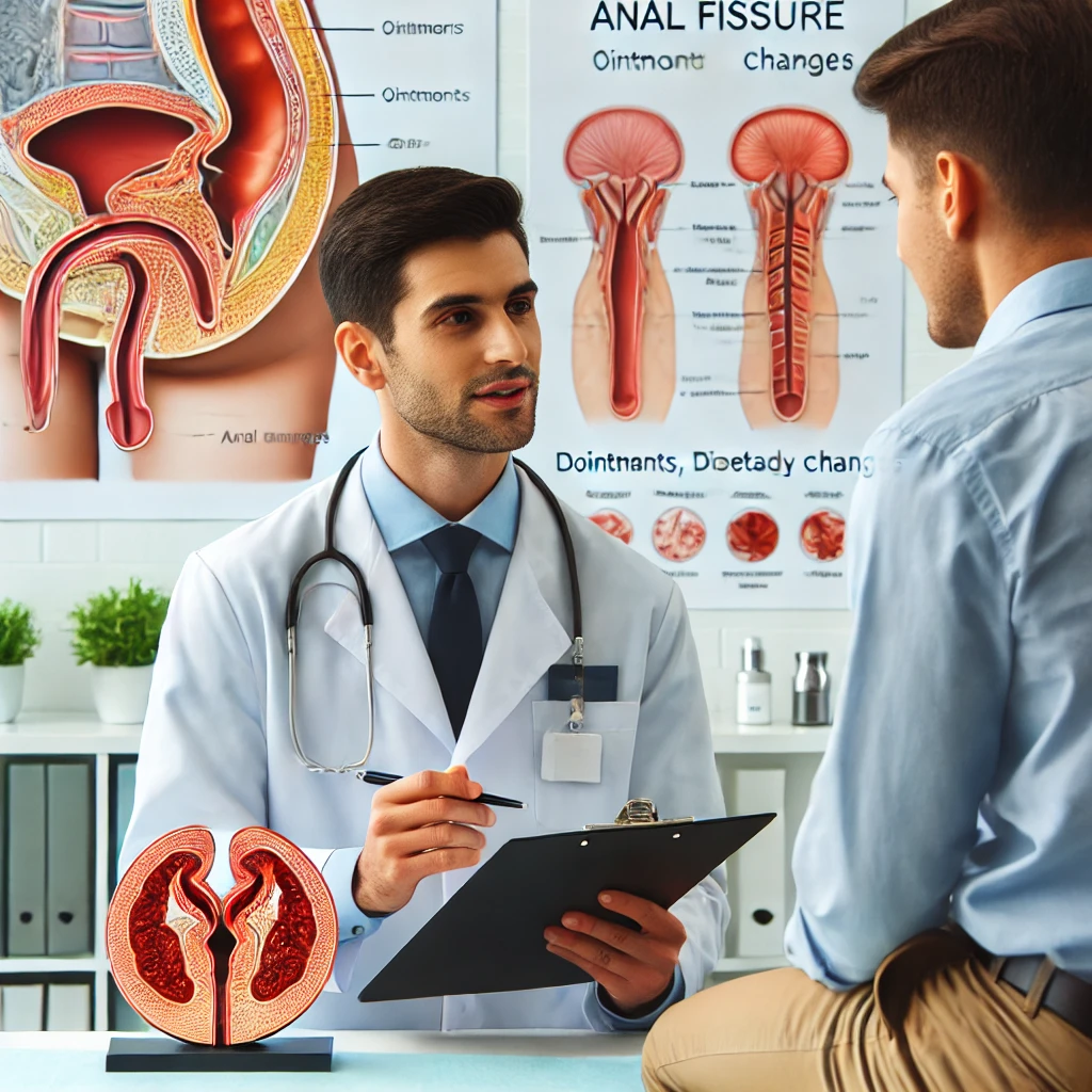 a doctor treat for fissure