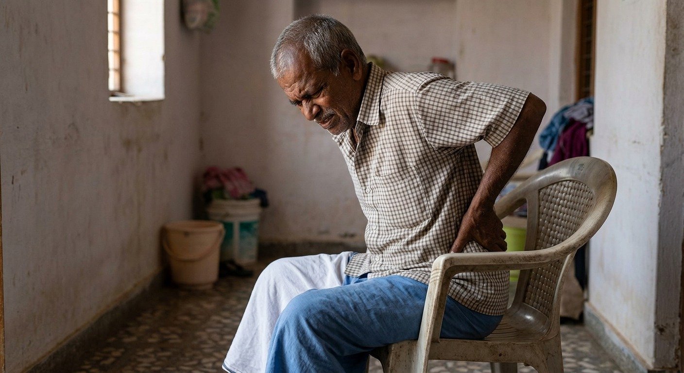 Doctor consulting a patient about laser piles surgery procedure and pain management in a clinical setting