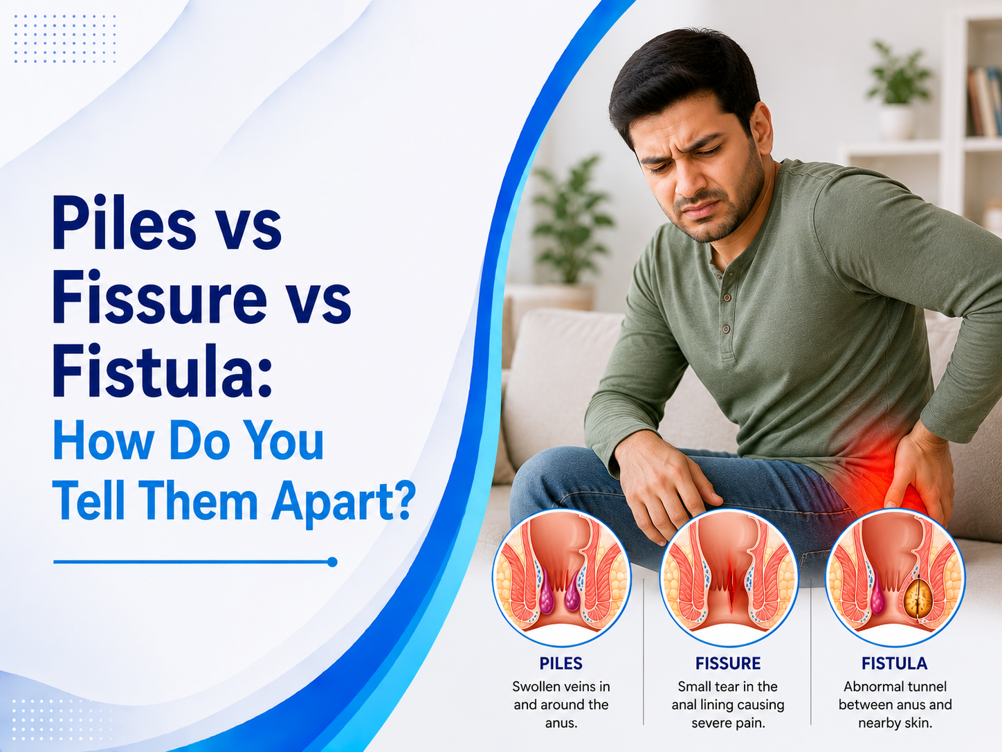 Piles vs Fissure vs Fistula: How Do You Tell Them Apart?
